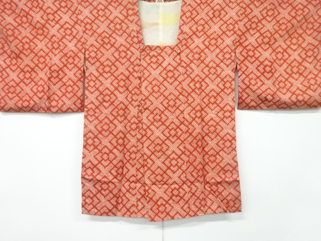 本総絞り幾何学模様道行コート